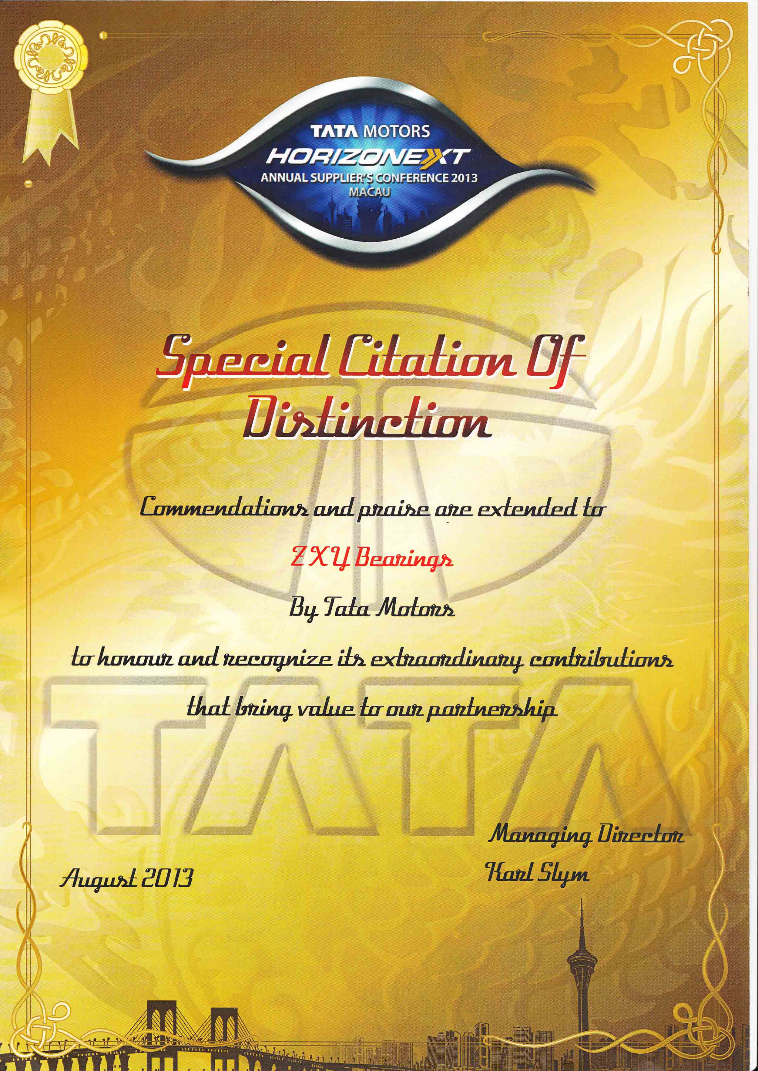 2013 tata special citation of distinction